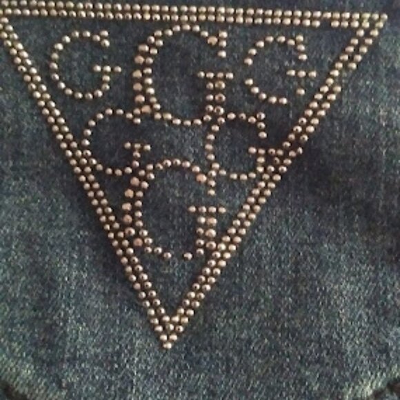 Guess Women's Distressed Straight Leg Jeans Size 29- Blue - Picture 11 of 13